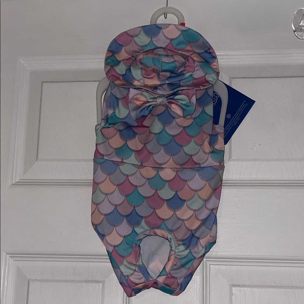 Colorful Mermaid Scale Dog Outfit